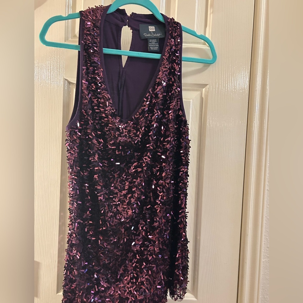 Preloved Purple Bling Debbie Shuchat Top